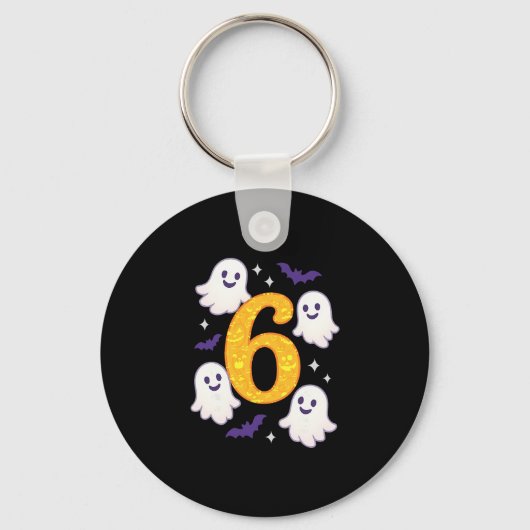 Grappige 67 Halloween-meme Zes Zeven Halloween-kos Sleutelhanger (Voorkant)