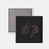 Grappige 67 Hand Zes Zeven Meme Brainrot Kerstmis Magneet (Voorkant / Achterkant)