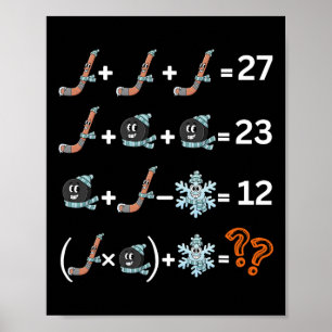 Grappige 67 Hockey Drip Meme Nummer Wiskunde Docen Poster