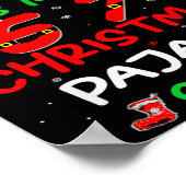 Grappige 67 kerst pyjama shirt zes zeven meme Br Poster (Hoek)