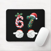 Grappige 67 kerst pyjama's Zes Zeven Meme 6 7 Elf Muismat (Met muis)