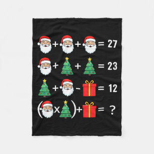 Grappige 67 Kerstman Boom Wiskunde Docent Kerstmis Fleece Deken