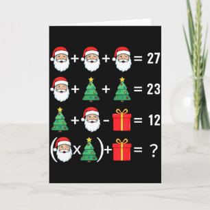 Grappige 67 Kerstman Boom Wiskundeleraar Kerstmis  Kaart
