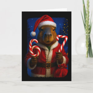 Grappige 67 Kerstman Capyra Six Seven Ironische Ke Kaart