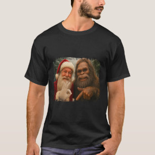 Grappige 67 Kerstman Met Bigfoot Six Seven 6 7 Mem T-shirt