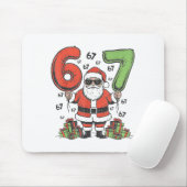 Grappige 67 Kerstman Zes Zeven Kerst 67 Meme Bruh Muismat (Met muis)