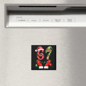 Grappige 67 Kerstmis 6 7 Meme Pyjama Feestdagen Ge Magneet (Insitu (Vaatwasser))