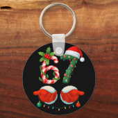 Grappige 67 Kerstmis 6 7 Meme Pyjama Feestelijke G Sleutelhanger (Voorkant)