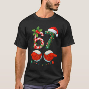 Grappige 67 Kerstmis 6 7 Meme Pyjama Feestelijke G T-shirt