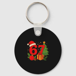 Grappige 67 Kerstmis 6 7 Zes Zeven Meme 6 7 Matchi Sleutelhanger