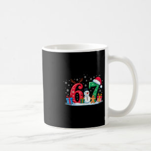 Grappige 67 Kerstmis 6 7 Zes Zeven Meme 6 7 Overee Koffiemok