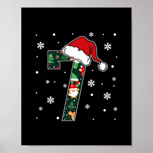 Grappige 67 Kerstmis 6 7 Zes Zeven Meme 6 7 Overee Poster (Voorkant)