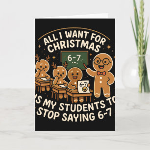 Grappige 67 Kerstmis Pyjama Shirt Zes Zeven Meme B Kaart