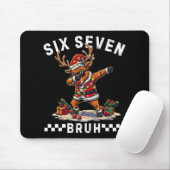 Grappige 67 Kerstmis Zes Zeven Meme Dabbing Rendie Muismat (Met muis)