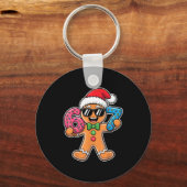 Grappige 67 Kerstmis Zes Zeven Meme Xmas Gemberkoe Sleutelhanger (Voorkant)