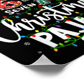 Grappige 67 kerstpyjama shirt zes zeven meme Br Poster (Hoek)