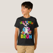 Grappige 67 Konijn Ei Voor Kinderen T-shirt (Voorkant volledig)