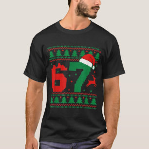 Grappige 67 Meme 6 7 Horrortrui Kerst Kinderen Man T-shirt