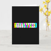 Grappige 67 Meme 6oa7ed Glitch Art Retro Slaag Goa Kaart (Gele Bloem)