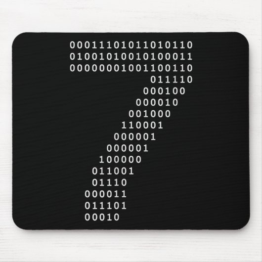 Grappige 67 Meme Binaire Code Tech Geek Digitale Z Muismat (Voorkant)