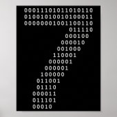 Grappige 67 Meme Binaire Code Tech Geek Digitale Z Poster (Voorkant)