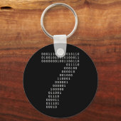 Grappige 67 Meme Binaire Code Tech Geek Digitale Z Sleutelhanger (Voorkant)