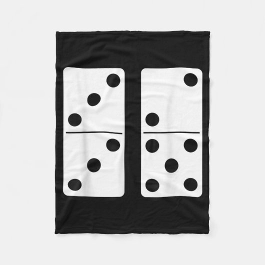 Grappige 67 Meme Domino Verslaafde Game Zes Zeven Fleece Deken (Voorkant)