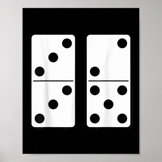 Grappige 67 Meme Domino Verslaafde Game Zes Zeven Poster (Voorkant)