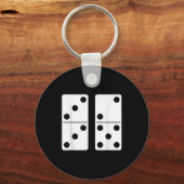 Grappige 67 Meme Domino Verslaafde Game Zes Zeven  Sleutelhanger (Voorkant)