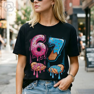 Grappige 67 Meme Donut Ijs Gen Alpha Jargon T-shirt
