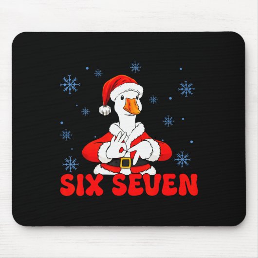 Grappige 67 Meme Dwaze Gans Kerstmis 67 Meme Kerst Muismat (Voorkant)