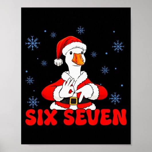 Grappige 67 Meme Dwaze Gans Kerstmis 67 Meme Kerst Poster (Voorkant)