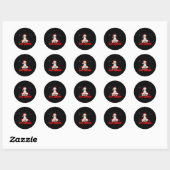 Grappige 67 Meme Dwaze Gans Kerstmis 67 Meme Kerst Ronde Sticker (Vel)