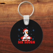 Grappige 67 Meme Dwaze Gans Kerstmis 67 Meme Kerst Sleutelhanger (Voorkant)