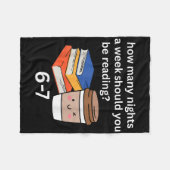 Grappige 67 Meme Engelse leraar Lezer Boekliefhebb Fleece Deken (Voorkant (Horizontaal))