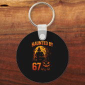 Grappige 67 Meme Halloween Griezelen Spooky Zes Ze Sleutelhanger (Voorkant)