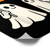 Grappige 67 Meme Halloween Trendy Six Seven Geeste Poster (Hoek)