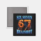 Grappige 67 Meme Italiaanse Brainrot Tung Tung Sah Magneet (Voorkant / Achterkant)