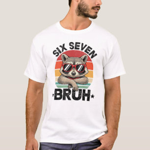 Grappige 67 Meme Jongens Kinderen 6 7 Zes Zeven Br T-shirt