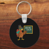 Grappige 67 Meme Kalkoen Wiskunde Leraar Thanksgiv Sleutelhanger (Voorkant)