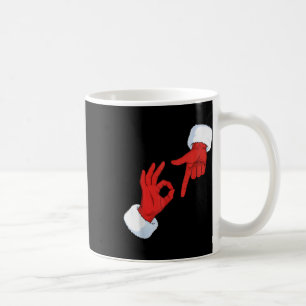 Grappige 67 Meme Kerstman Handen Gebaar Six Seven  Koffiemok