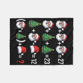 Grappige 67 Meme Kerstman Wiskunde Docent Kerst Py Fleece Deken (Voorkant (Horizontaal))