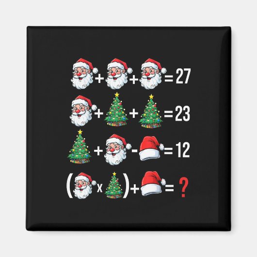 Grappige 67 Meme Kerstman Wiskunde Docent Kerst Py Magneet (Voorkant)