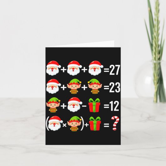 Grappige 67 Meme Kerstman Wiskunde Leraar Kerstmis Kaart (Voorkant)
