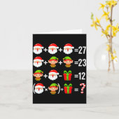 Grappige 67 Meme Kerstman Wiskunde Leraar Kerstmis Kaart (Gele Bloem)