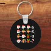 Grappige 67 Meme Kerstman Wiskunde Leraar Kerstmis Sleutelhanger (Voorkant)