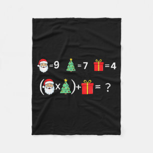 Grappige 67 Meme Kerstmis Wiskunde Docent Kerstman Fleece Deken