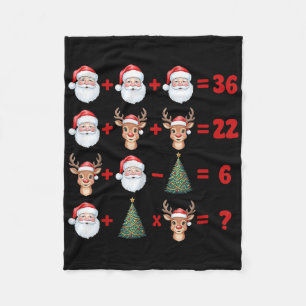 Grappige 67 Meme Kerstmis Wiskunde Docent Kerstman Fleece Deken