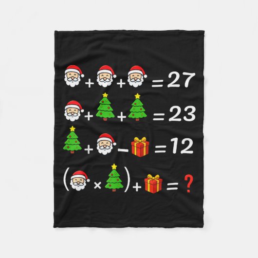 Grappige 67 Meme Kerstmis Wiskunde Docent Kerstman Fleece Deken (Voorkant)