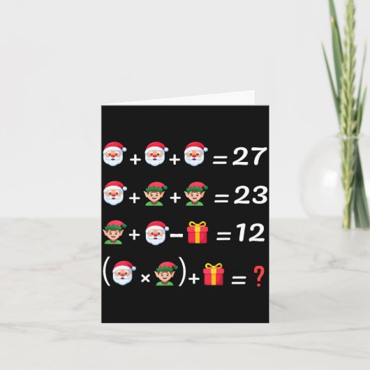 Grappige 67 Meme Kerstmis Wiskunde Docent Kerstman Kaart (Voorkant)